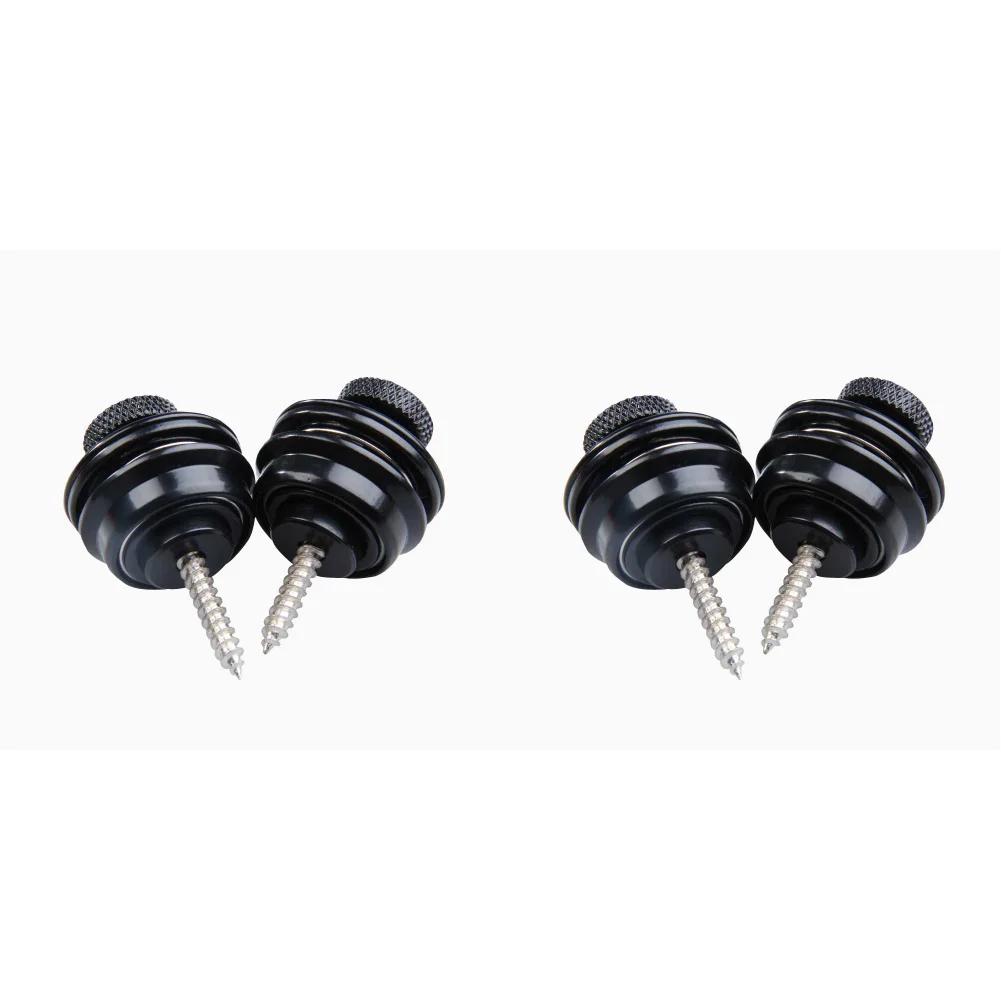 10-2PCS Electric Guitar Straplock Zinc Alloy Bass Safety Straplock Flat Head Non-slip Replacement Musical Instrument Accessories