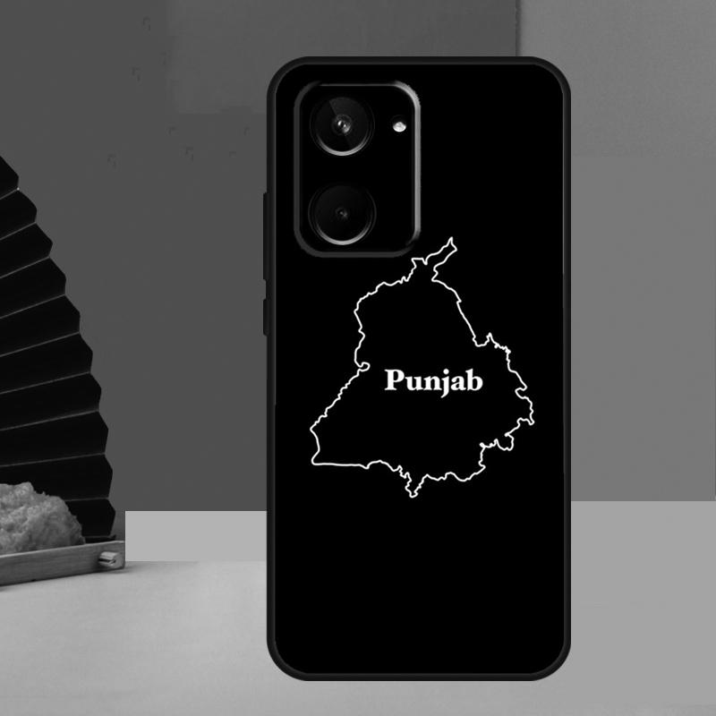 Punjab Map Outline For Realme GT7 Pro GT6 10 11 12 13 14 15 Pro Plus C55 C67 C63 C61 C53 C31 C65 C71 C75 Case
