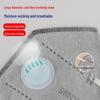 KN95 Activated Carbon Mask with Breathing Valve & 7-Layer Protection, Thickened with Sponge Strips, Head-Mounted.