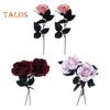 2 szt. Halloween Sztuczna dekoracja kwiatowa Realistyczny bukiet krwistych róż Sztuczne kwiaty na festiwale duchów Imprezy Wystrój domu