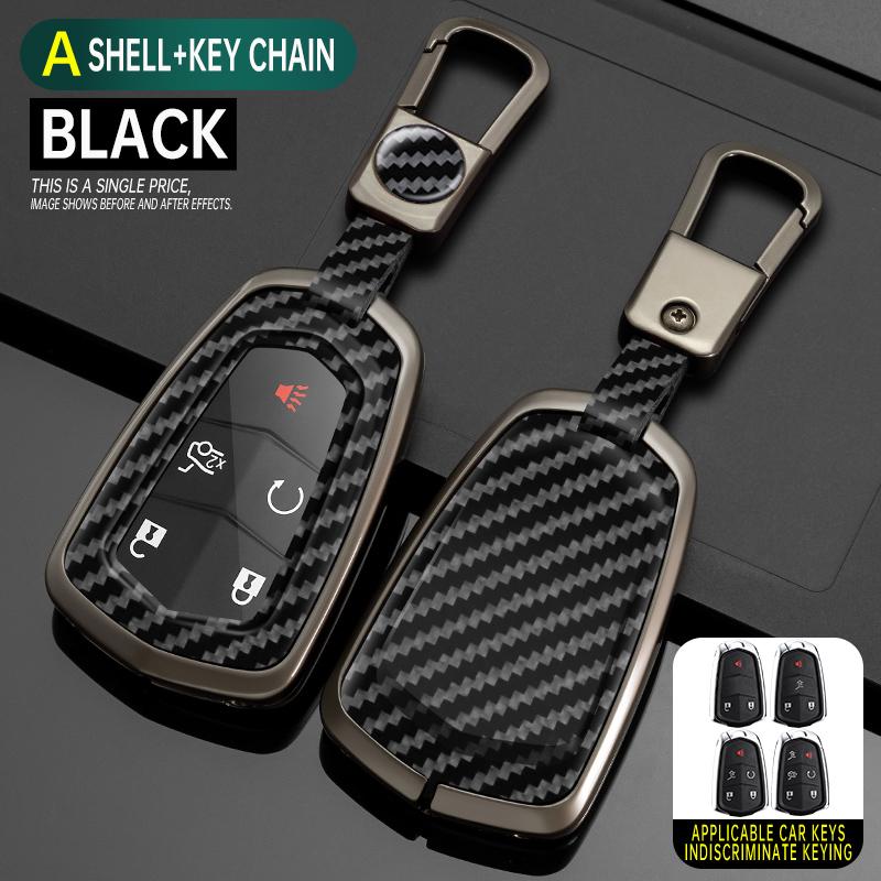 Styling Mouldings Alloy Car Remote Key Case Cover Protect Shell Bag For Cadillac ATS XTS XT5 XT4 CT6 XT6 CTS DTS ESV STS ELR Esc