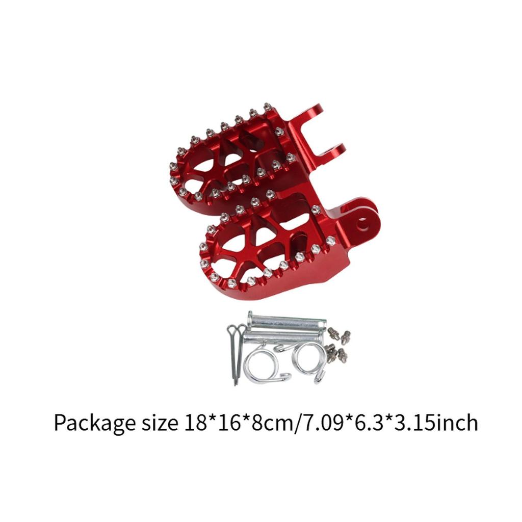 Motorcycle Foot Pegs Sturdy Modification Left Right Pedals Easy Installation for 600 XL600V for Motorbike Accessories