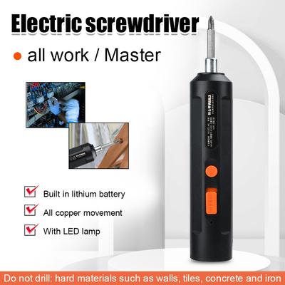 USB Electric Screwdriver Battery Rechargeable Cordless Screwdriver Impact Wireless Screwdriver Drill Electric Screw Driver Tools