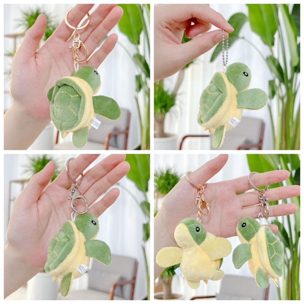 Cartoon Turtle Turtle Plush Keychains PP cotton Turtle Plush Keyring  Kids Toys