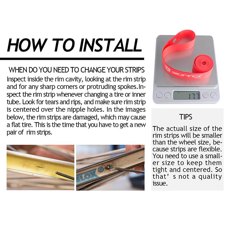 Bike Tire Pad Nylon Pvc 26 20 Inch Wide Inner Tube Explosion-Proof Anti-Stab Belt Rim Liner Anti-Puncture Tape Tyre