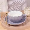 Ceramic Coffee Cup Spoon Plate Set Gold Trim Tea Cups Coffee Ware Afternoon Tea Set  Afternoon Tea