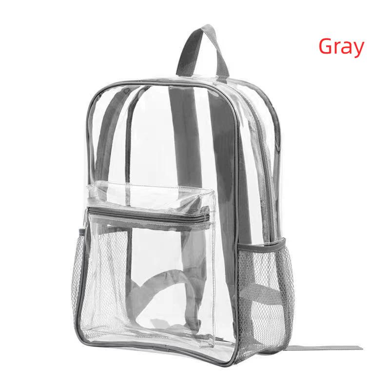 Klarer Wasserdichter Rucksack 1 Stück PVC Transparente Tasche Stadionzugelassen für Baseballspiele Arbeit Konzerte