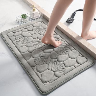Steinmuster Schale Eingangstürmatte Badezimmer Rutschmatte Toilette Saugfähige Fußmatte