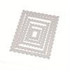5PCS/Set Frames Square Card Curves Border Metal Cutting Dies for DIY Scrapbook Cutting Die Paper Cards Embossed Decorative Craft