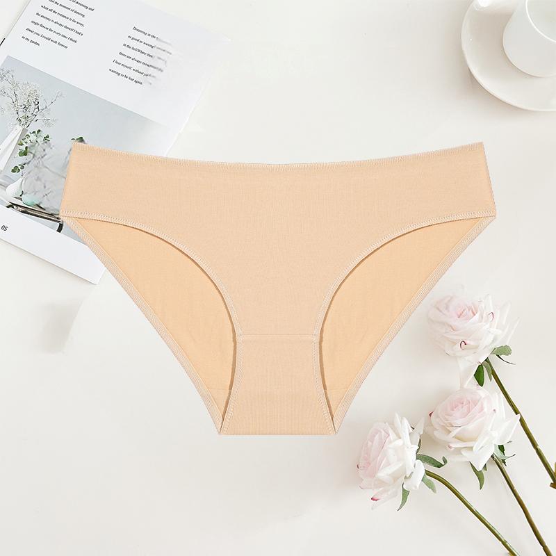 FINETOO 1Pcs S-XL Cotton Lingerie Panties Women Underwear Sexy Femme Underwear Women's Underpant Panty 8 Solid Color Briefs