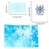 24TE 3D Snowflake Greeting Card Fine Papercraft Party Decoration Greeting Small Kits