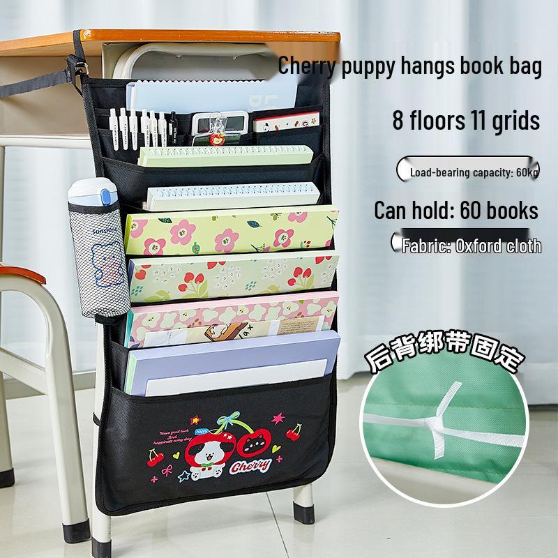 Fresh Color Hanging Book Bag & Desk Organizer for High School Students