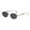 Retro Fashion Metal Oval Frame Sunglasses - Unisex European & American Street Style