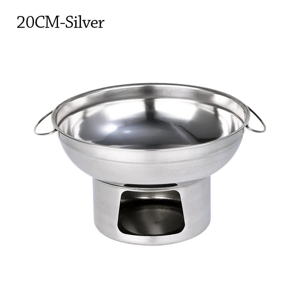 Durable 20/22cm Hot Pot Stainless Steel Thickened Stove Double Ears Cooking Kitchen Cookware Household