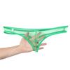 Men Briefs Stretchy See-through Low Waist No Bound Feeling Mesh Men Underpants Inner