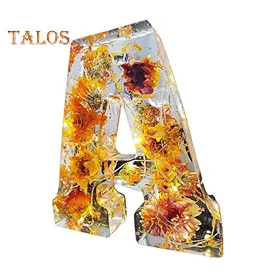 

Цветочный смоляной ночник, прессованные цветы ручной работы в смоляных буквах, лампа, настольный декор, светящиеся цветочные буквы, подарок для мамы, жены A