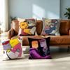 B-Bad Things Andrew Ivan Square Double-Sided printed Pillow Case Bedroom Bedside Pillow Sofa Cushion Cover Gift