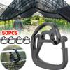 Durable Black Plastic Sunshade Cloth Clips 50pcs Durable Black Plastic Easy-to-Use Lock Greenhouse Shade Agriculture