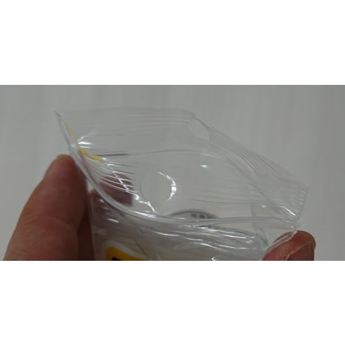 Hogdseirrs Nihon Giken Kogyo Clear Zip-Lock Bags, Size A, 5cm x 7cm, 0.08mm Thick, Small Zip-Lock Bags, PS-A, 20-Count