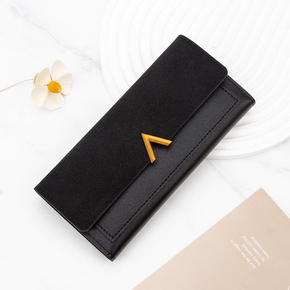 

Новый модный простой женский ПУ кошелек-трифолд с множеством отделений для карт