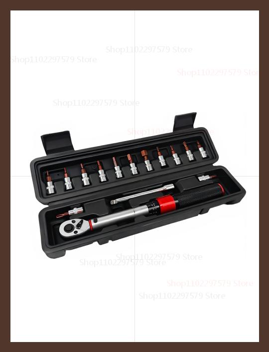 

Набор динамометрических ключей для велосипеда 15 шт. 1/4 дюйма двунаправленный велосипедный набор инструментов с шестигранными ключами мотоциклетный ремонтный комплект Нм гаечный ключ головка