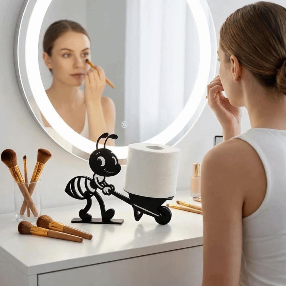 Tissue Stand Roll Paper Towel Holder Funny Vertical Napkins Rack Tissue Storage Rack  Countertop