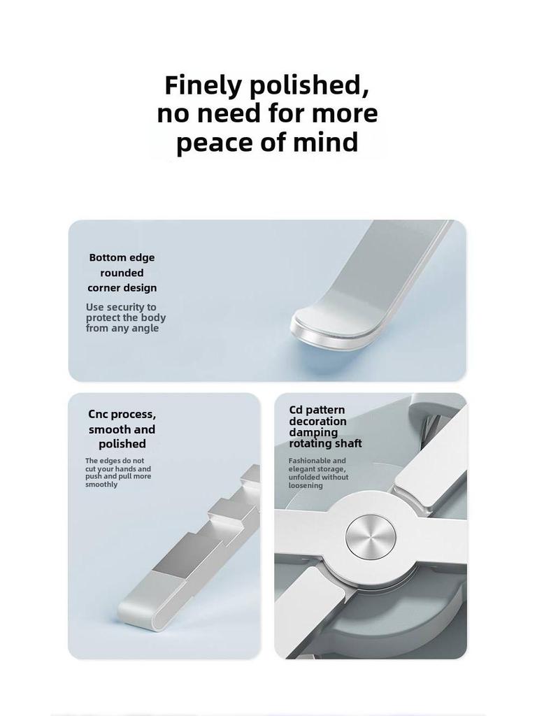 Portable Aluminum Laptop Stand with Cooling Fans