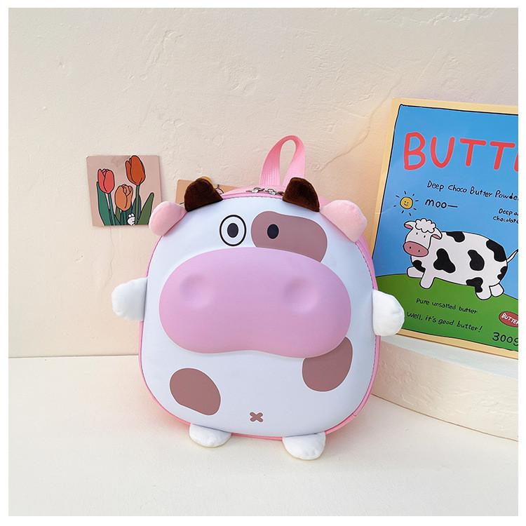 Cute Pig Design Kids Backpack For Preschool Boys And Girls Nylon Material
