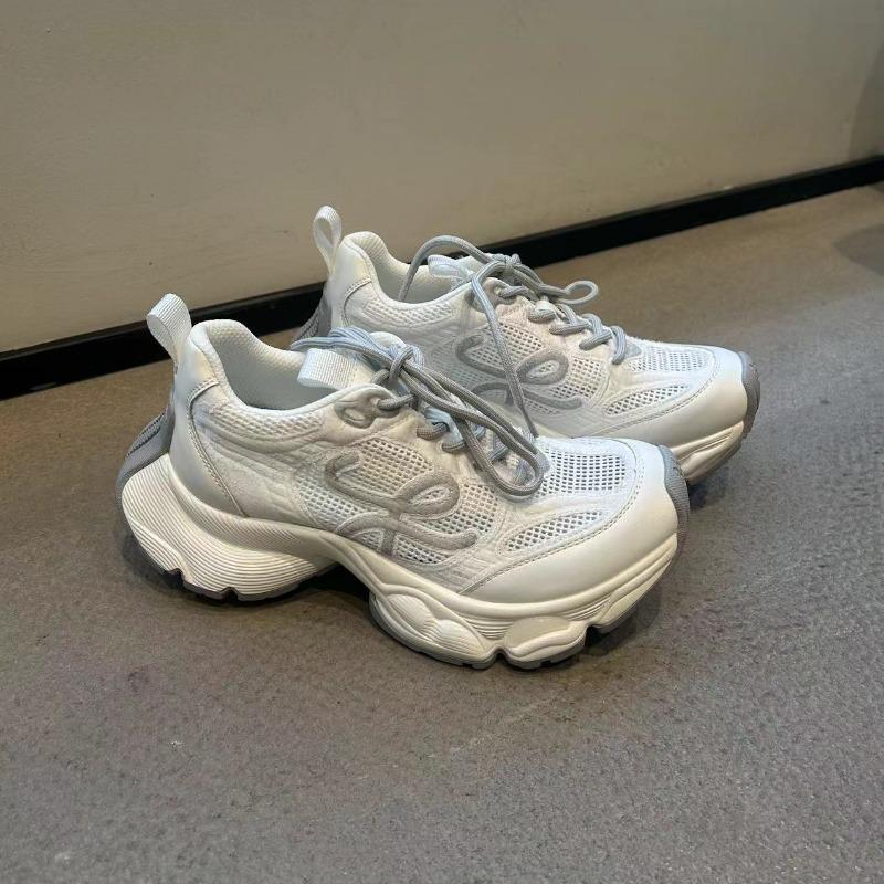 

Summer new fried street dad and daughter thick-soled heightened leather breathable old casual sports shoes trend 40