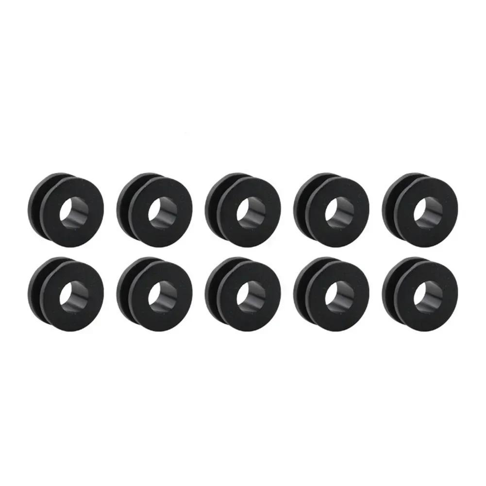 10 Pezzi Copertura Laterale Moto Nera Passacavi in Gomma Guarnizione Carene Cuscino di Sfiato Accessori Per Honda Per Suzuki
