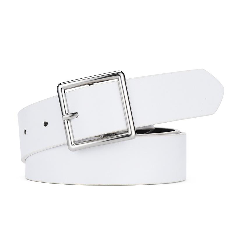 Women's Korean-Style Decorative Wide Pin Buckle Belt for Jeans - Unisex & Versatile