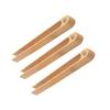 Magnetic Bamboo Toaster Tongs Reusable Heat Resistant Wooden Toast Tongs Long Natural Wood Kitchen Utencil