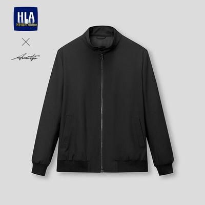 HLA Men's Stand-Up Collar Light Business Jacket