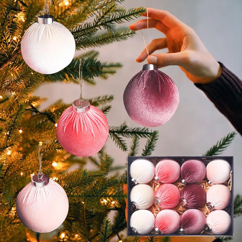 Christmas Tree Ornaments, Christmas Ball Decoration Set Red Green And Gold Christmas Ball Shatterproof Hanging Tree Ornament Set