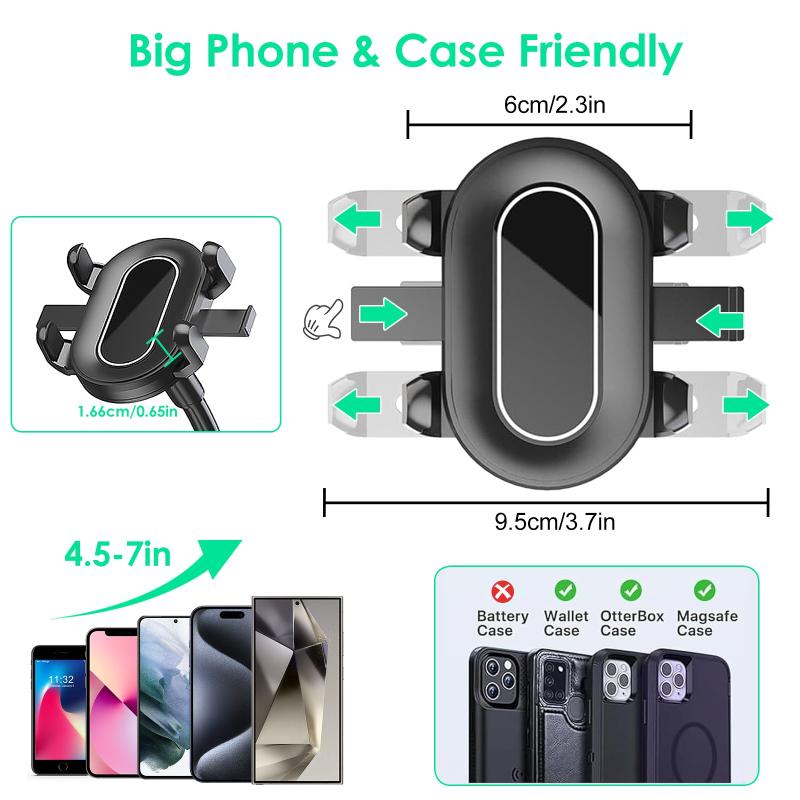 360° Rotatable Guitar Bass Phone Mount Clip Durable Stable Holder for Musicians Live Streaming Home Practice