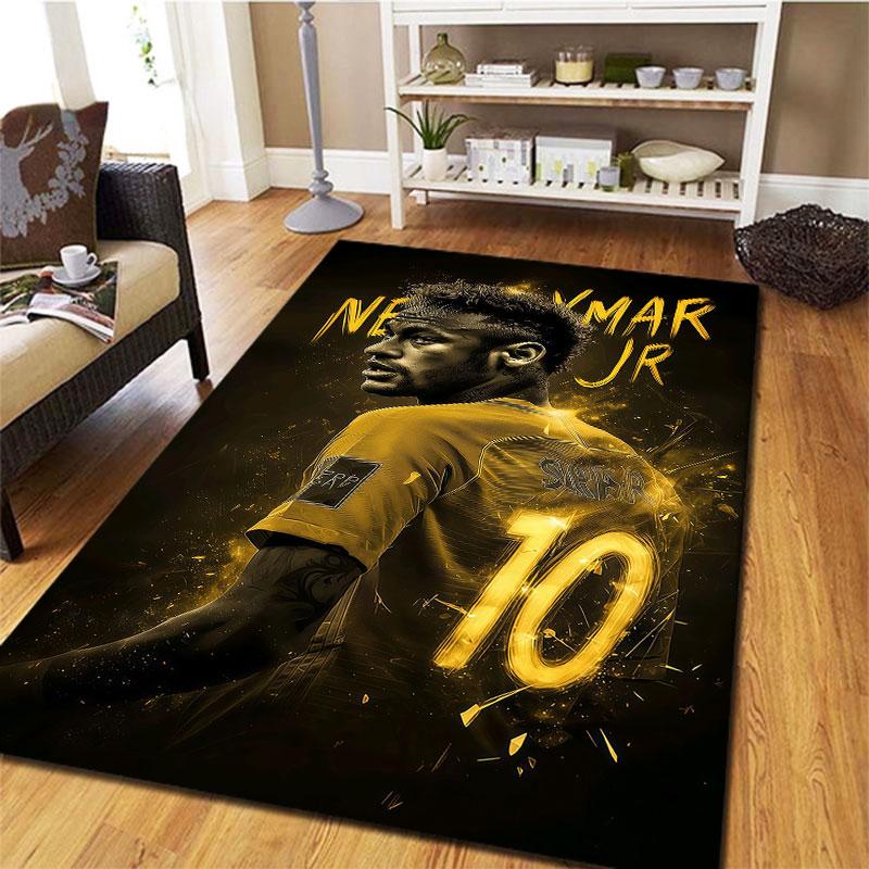Neymar Jr Carpet Rug for Living Room Bedroom Home Sofa Decoration,Kids play Non-slip Floor Mat