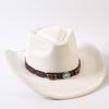 Popular European and American Classic Suede Western Cowboy Hats, Men's and Women's Retro Fashion Cowboy Hats