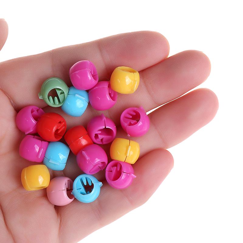 100 Pcs Mini Hair Claw Clips For Women Girls Cute Candy Colors Beads Headwear