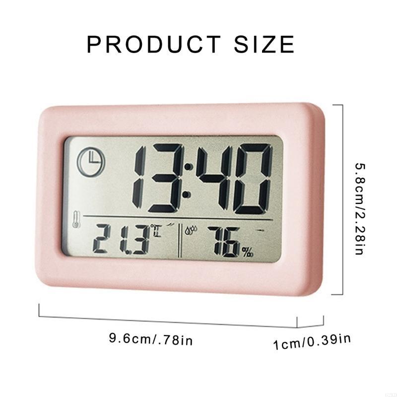 62KD Modern Desk Clock with Thermometers and Hygrometer Meter Functions