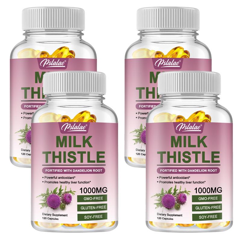 Organic Milk Thistle Capsules, Milk Thistle Extract Mixture, Nutritional Supplement, Suitable for Both Men and Women.