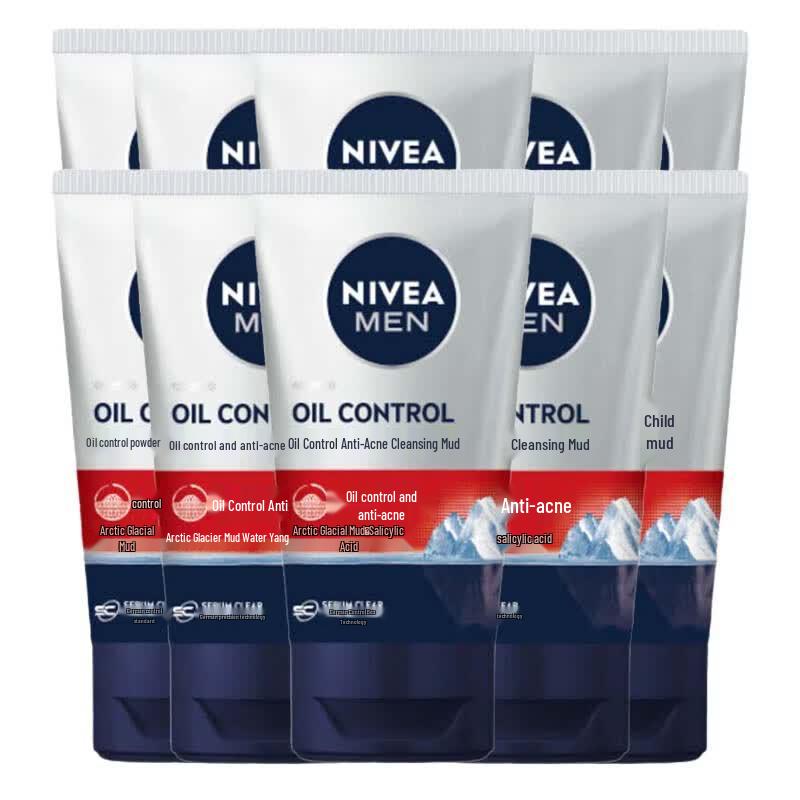 NIVEA Men s Oil Control Anti-Acne Cleanser, 10-Pack