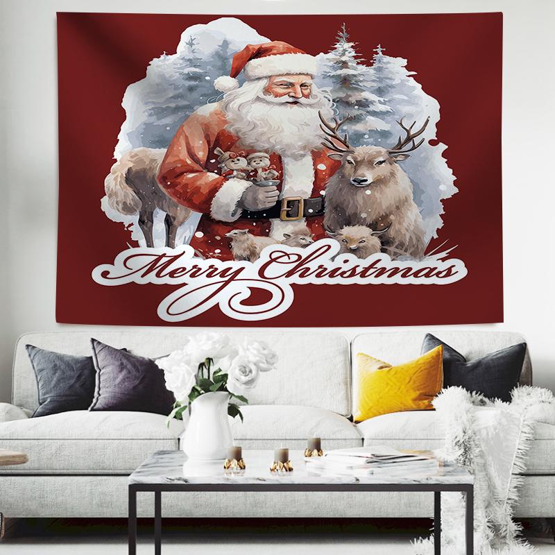 Christmas Balls And Snow Wall Hanging Tapestry Christmas Wall Hanging Tree Wall Hanging Gorgeous Christmas Tree Fireplace Gifts