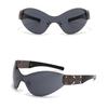 Y2K Rimless Metal Sunglasses Luxury Brand Designer Vintage UV400 Protection Punk Style for Women Men