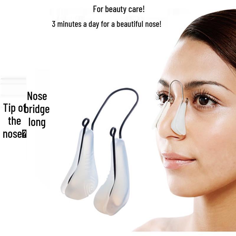 Japanese Beauty Nose Clip for Night Use: Enhances Breathing, Straightens, Elevates, Corrects Bridge, and is Comfortable and Invisible.