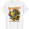 T-shirt Unisexe Vintage Oktoberfest Skeleton Drinking Festival