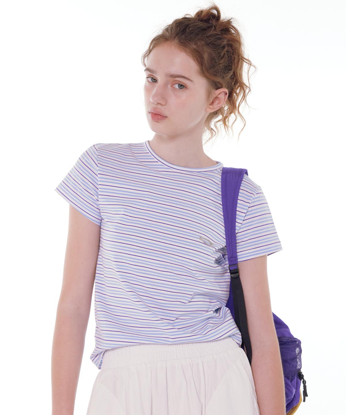 Noiago Noi1654 Slim Fit Striped T-Shirt (Blue) Free