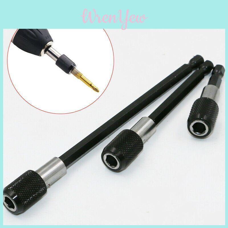 3pcs Set 1/4 Hex Shank Screw Driver Extension Bit Quick Release Holder Tool Premium Quality Magnetic Holder For Enhanced Performance