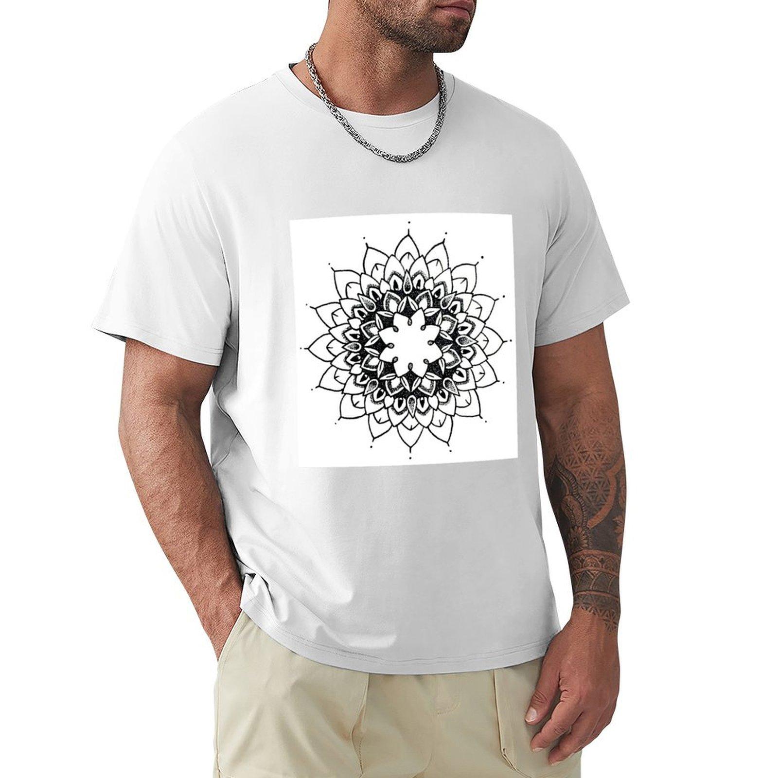 Mandala TShirt rapper graphic tees quickdrying mens clothing S