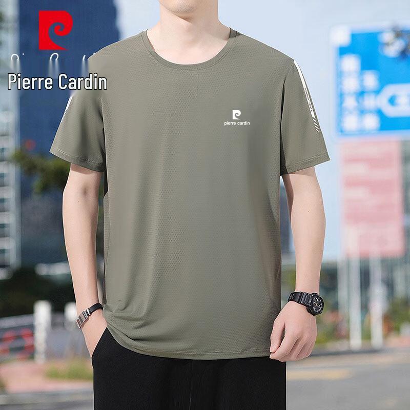 Pierre Cardin Men's Summer Ice Silk Short Sleeve T-shirt