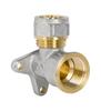 Pex-Al-Pex Chrome Elbow With Clips-1/2*16 - D1/2*16.Kolł